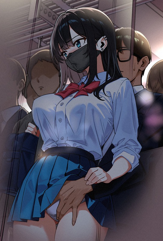 電車、女子〇生エロ無料同人hitomi (9)